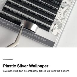 NAGARAKU Premium Classic Synthetics 16 Rows Tray 7-15mm False Eyelash Extensions - Curl B image 2