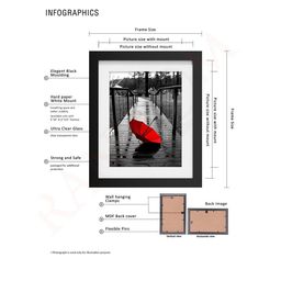 RANDOM Set Of 10 Burgundy Solid Individual Wall Photo Frames image 3