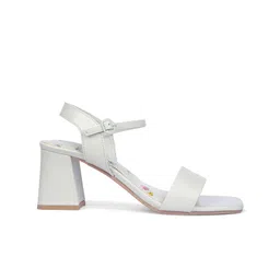 Bata Printed Open Toe Block Heels image 3