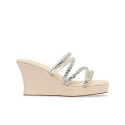 CAI Embellished Open Toe Wedge Heels image 4