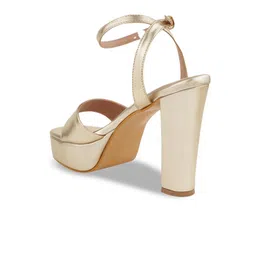 Shoetopia Embellished Open Toe Block Heels image 2