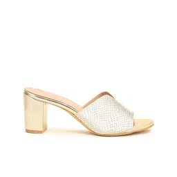 VALIOSAA Textured Party Block Mules image 5