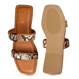 Chere Textured Open Toe Flats image 4