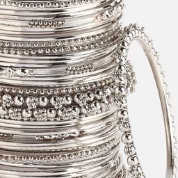 Anouk Set Of 40 Silver-Plated Oxidised Bangles image 3