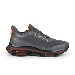 JQR Men JQR MAX Grey Mesh Running Non-Marking Shoes image 3