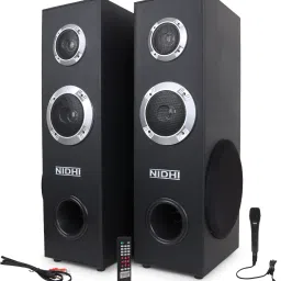Nidhi FOREST 1 Double Tower Speaker with MIC 150 W Bluetooth Tower Speaker image 2