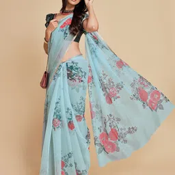 Sangria Women Blue Sarees-picture-36