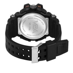 V2A Men Textured Dial & Straps Multi Function Analogue Watch- V2A-1708-Black-01 image 2
