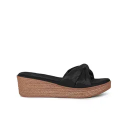 Inc 5 Metallic Print Knot Detailed Wedge Heels image 4
