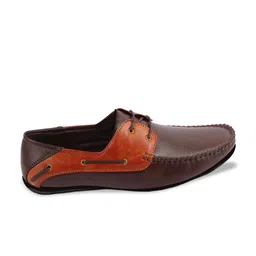 FAUSTO Men Square Toe Memory Foam Lightweight Boat Shoes image 4