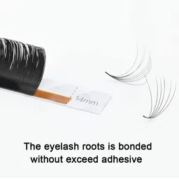 NAGARAKU Black Easy Fanning 12 Rows Mega Volume Eyelash Extension - Curl C image 4