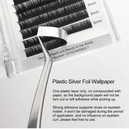 NAGARAKU Laser Beehive Longer Lasting 16 Rows Eyelash Extension - Curl D image 3