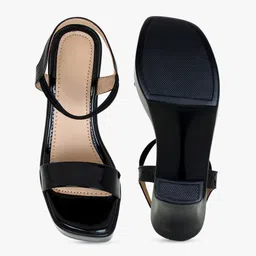 Glitzy Galz Solid Block Heels image 4