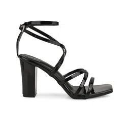 JM Looks Open Toe Block Heels image 5