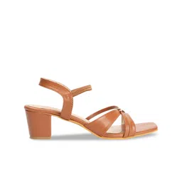 ICONICS Open Toe Block Heels With Backstrap image 5