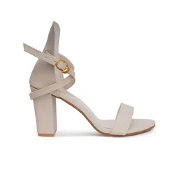 Misto Open Toe Comfortable Block Heels With Ankle Loop image 5