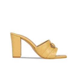 ICONICS Textured Open Toe Block Heels image 5