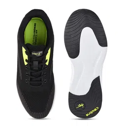 Campus Men Black Mesh Running Shoes image 2