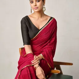 Sangria Striped Woven Design Saree-image-80