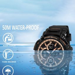 V2A Men Analogue and Digital Waterproof Multi Function Watch V2A-1708 image 3
