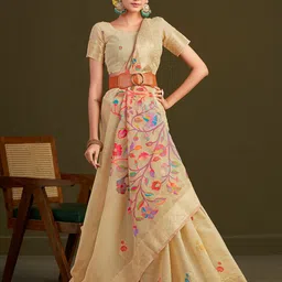 Sangria Ethnic Motifs Woven Design Saree-24