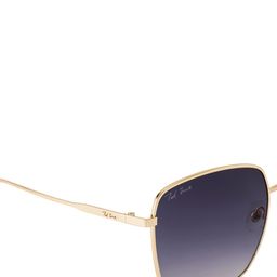 Ted Smith Unisex Grey UV Protected Square Sunglasses image 5