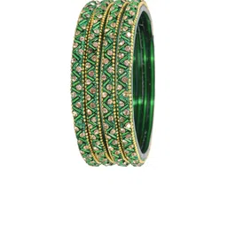 NMII Set Of 8 Zircon Gemstone-studded & Beaded Bangles image 5