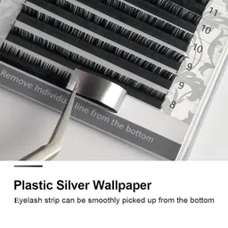 NAGARAKU Premium Classic Synthetics 16 Rows Tray 7-15mm False Eyelash Extensions - Curl LC image 3