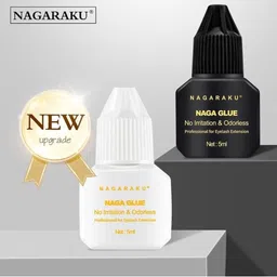 NAGARAKU No Itching Odorless Fast Drying Eyelash Extension Mild Glue 5ml - Black 4-6S image 4