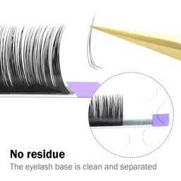 NAGARAKU Premium Classic Matte Black 16 Rows Synthetic Eyelash Extensions - Curl D image 3