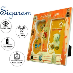 Sigaram Orange 3 in 1 Photo Frame With Clock image 5