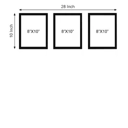 RANDOM Set Of 3 Black Solid Individual Photo Frames image 5