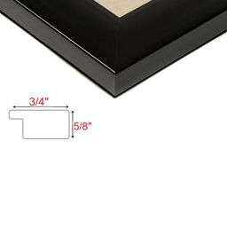 Random Set of 8 Black Photo frames image 5