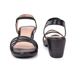 Action Comfort Open Toe Block Heels With Backstrap image 4