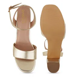 Shoetopia Embellished Open Toe Block Heels image 5
