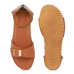 ICONICS Open Toes Flatform with Buckles image 3