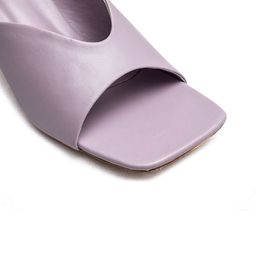 Dapper Feet-Fancy Nancy Square Toe Kitten Heels image 2