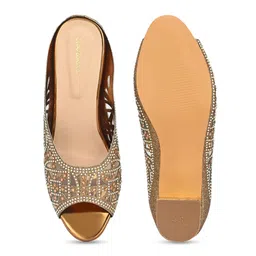 CLOG LONDON Embellished Block Peep Toes image 3