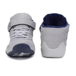 BERSACHE Men Grey Mesh Running Shoes image 4