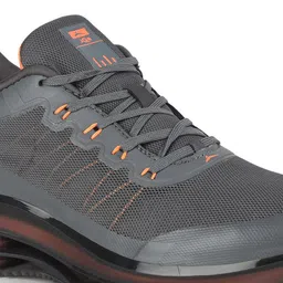 JQR Men JQR MAX Grey Mesh Running Non-Marking Shoes image 2
