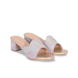 CLOG LONDON Textured Open Block Heels image 5