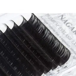 NAGARAKU Premium Classic Synthetics 16 Rows Tray 7-15mm False Eyelash Extensions - Curl J image 3
