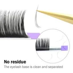 NAGARAKU Premium Classic Matte Black 16 Rows Synthetic Eyelash Extensions - Curl D image 3