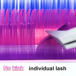 NAGARAKU 8 Colors Rainbow False Eyelash Extensions - Curl B 9/0.07 image 3