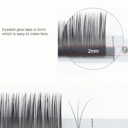 NAGARAKU Laser Beehive Longer Lasting 16 Rows Eyelash Extension - Curl C - 0.07/8 image 2