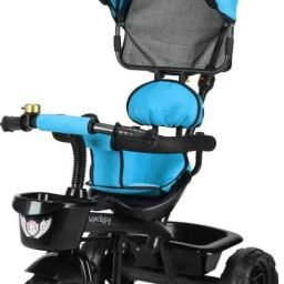 ToyZoy 3 in 1 Tricycle Canopy Dual Storage Basket With Parental Handle Control Safety Guardrail comfort Seat_Model 532_for Kids|Boys|Girls Age Group 2-5 Years Tricycle-8
