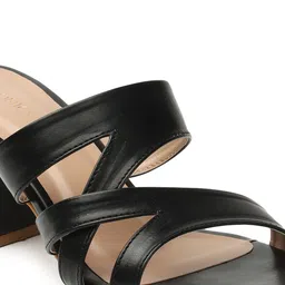 ICONICS Strappy Open Toe Block Heels image 5