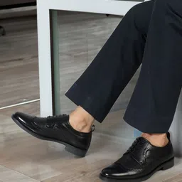Carlton London Men Leather Formal Brogues-image-37