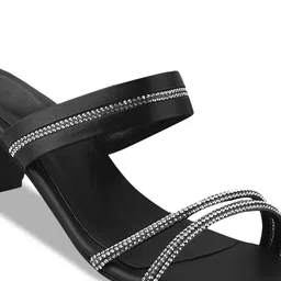 Try Me Embellished Open Toe Block Heels image 2