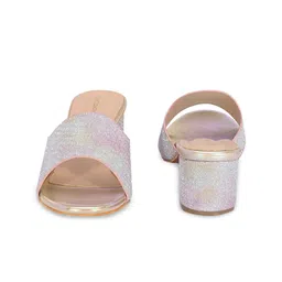 CLOG LONDON Textured Open Block Heels image 3